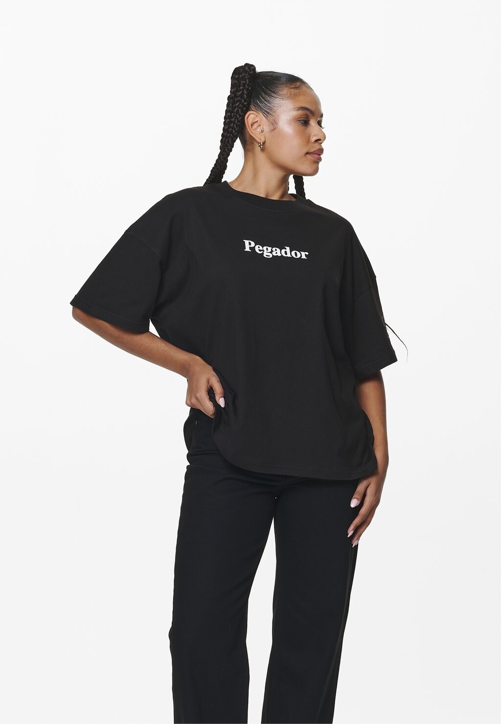 

Футболка с принтом HABO HEAVY OVERSIZED TEE Pegador, цвет black