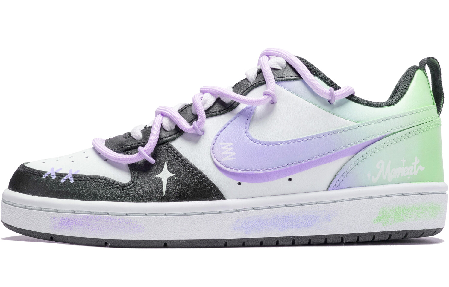 

Кроссовки Nike Court Borough Skateboarding Shoes Women's Low-top Purple, светло-фиолетовый