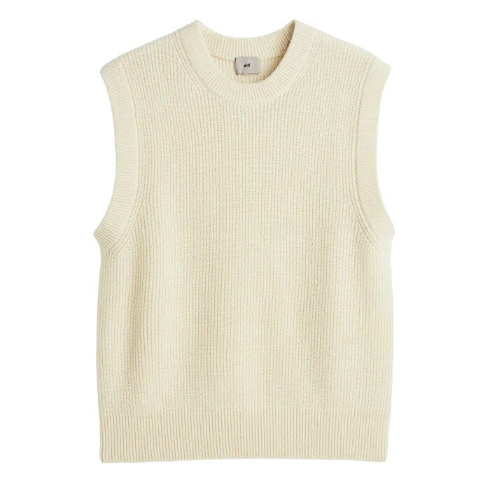 

Жилет H&M Regular Fit Wool, белый