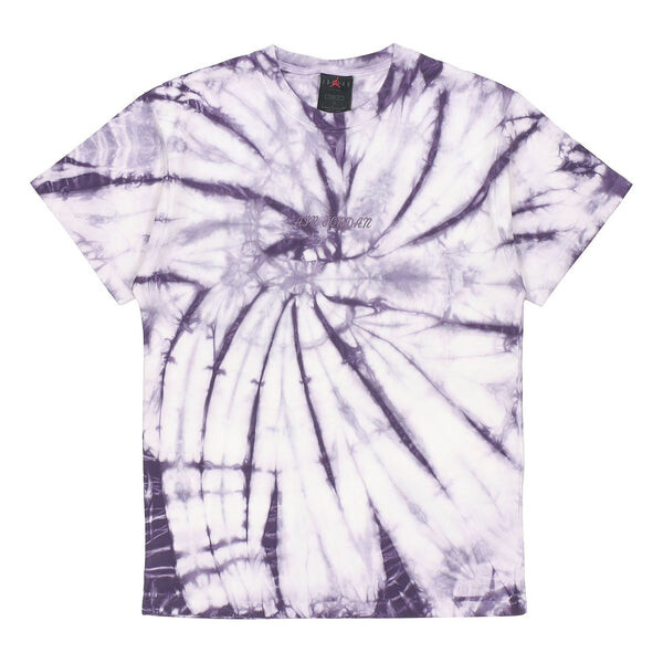 

Футболка Air Jordan Tie Dye Printing Loose Short Sleeve Purple, Фиолетовый