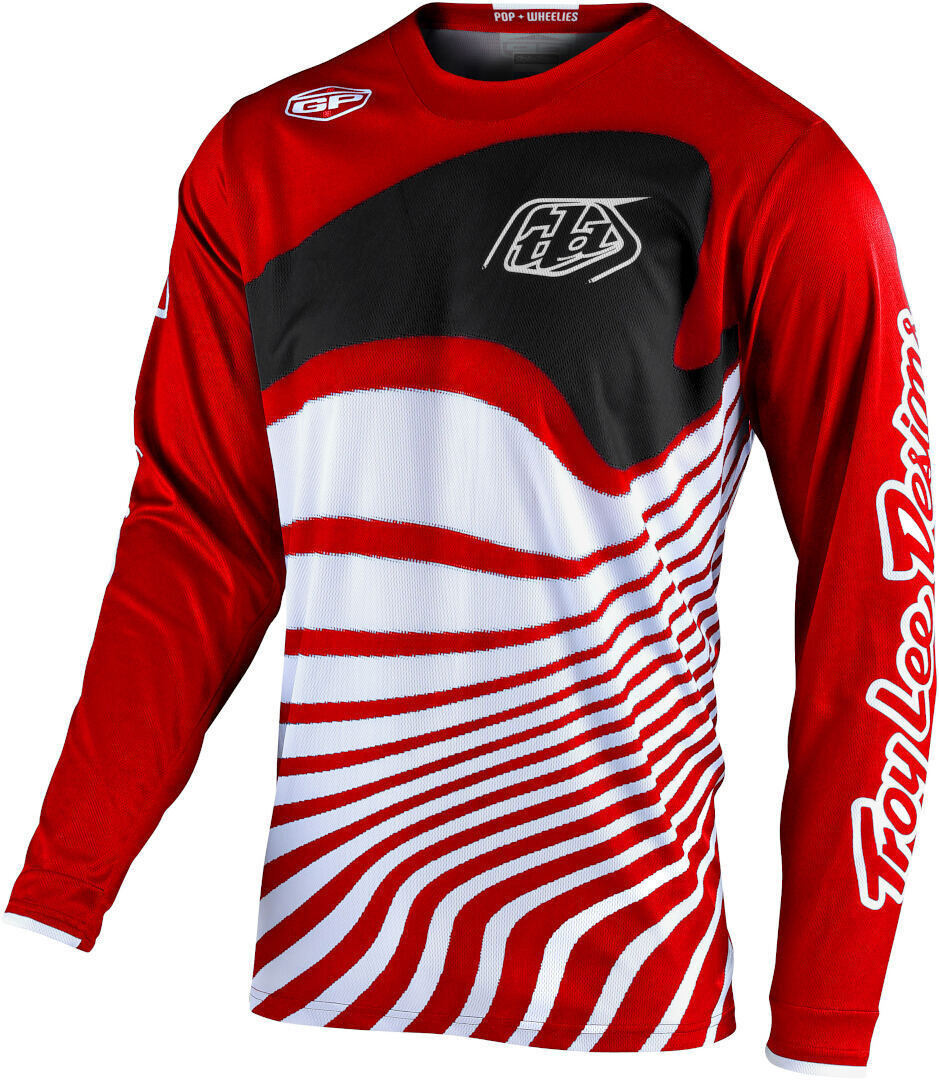 

Джерси Troy Lee Designs GP Drift Мотокросс, красно-белые