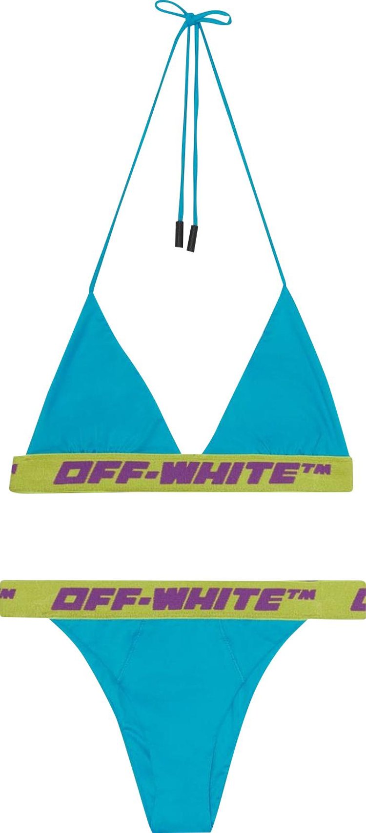 Бикини Off-White Logo Bikini 'Blue', синий - фото