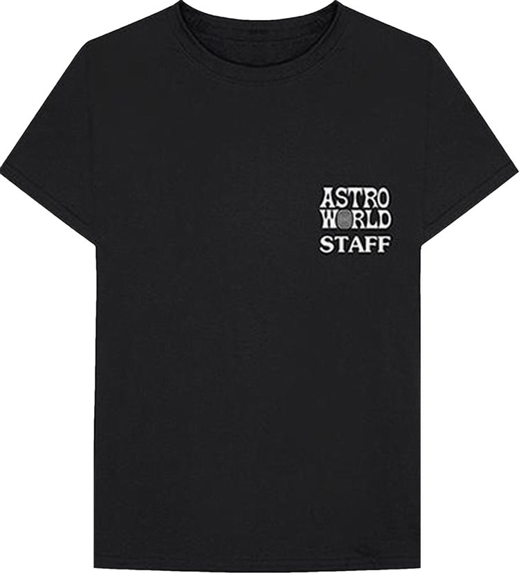 Футболка Cactus Jack by Travis Scott Astroworld Staff T-Shirt 'Black', черный