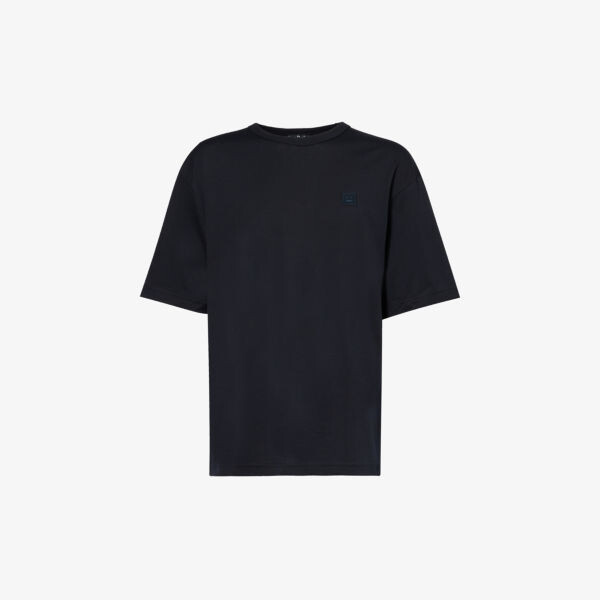 

Футболка Exford из хлопкового джерси с аппликацией логотипа Acne Studios, черный