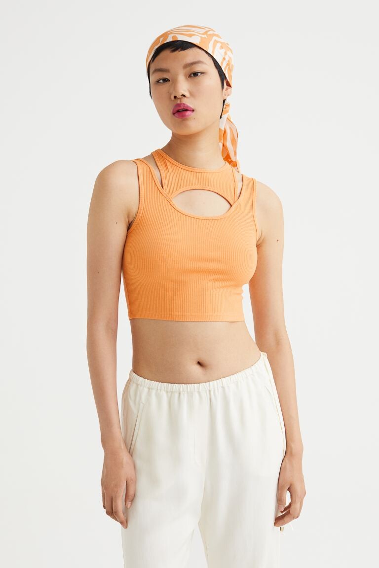 Cropped top h&m best sale