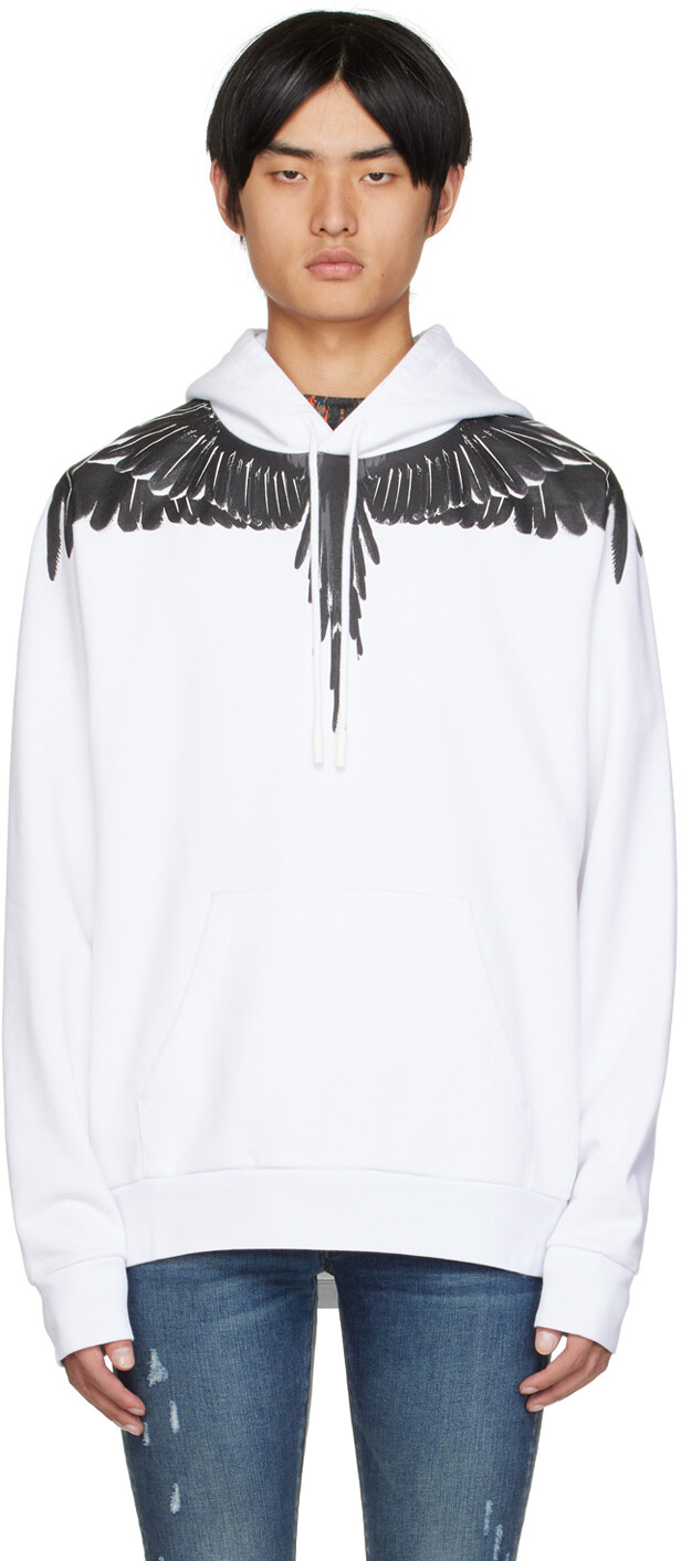 

Толстовка с капюшоном White Icon Wings Marcelo Burlon County of Milan