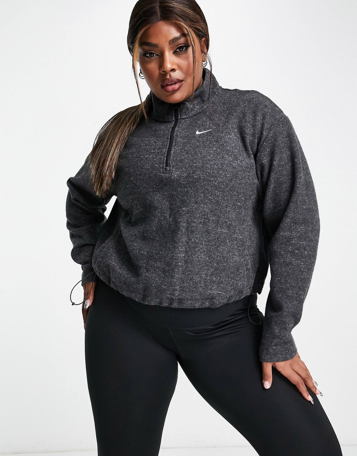 

Уютный черный свитер с молнией до половины Nike Training Plus Therma-FIT