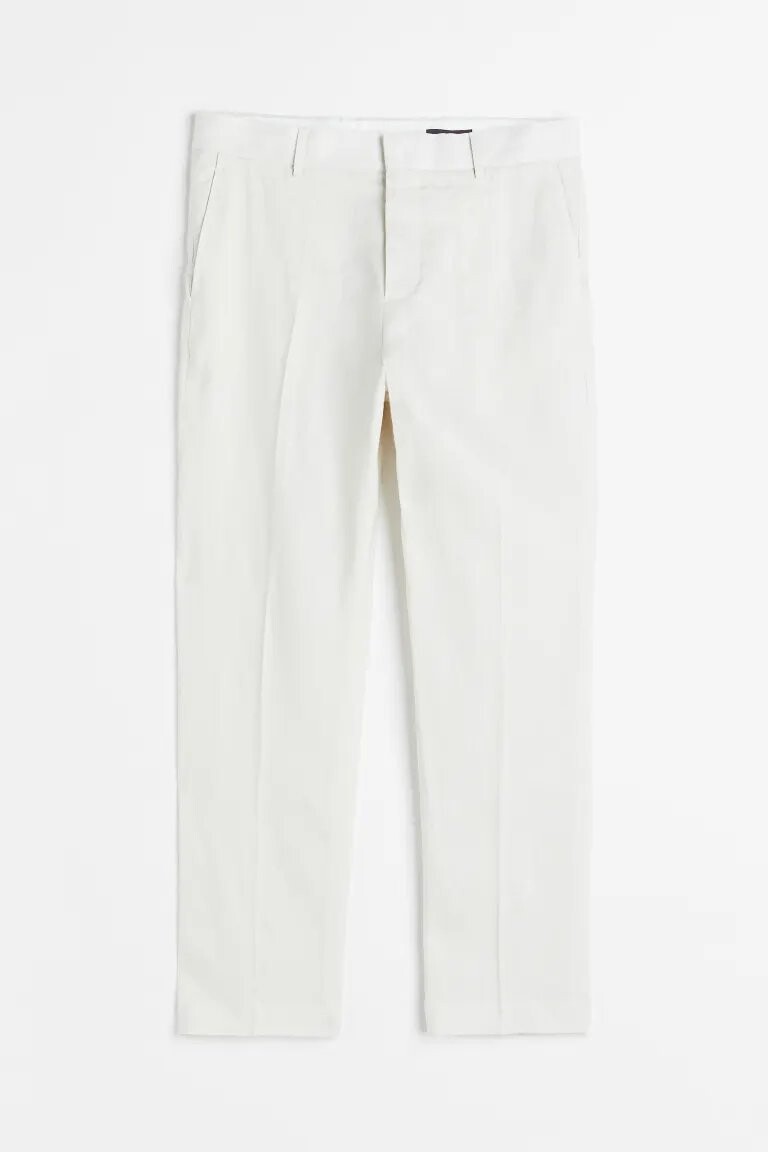 

Брюки H&M Regular Fit Linen Suit, светло - бежевый