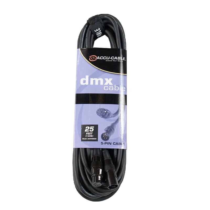 

Американский ди-джей 25 футов 5Pin XLR между мужчинами и женщинами DMX512 Светодиодный кабель освещения American DJ American DJ 25 Foot ft 5Pin XLR Male To Female DMX512 LED Light Lighting Cable