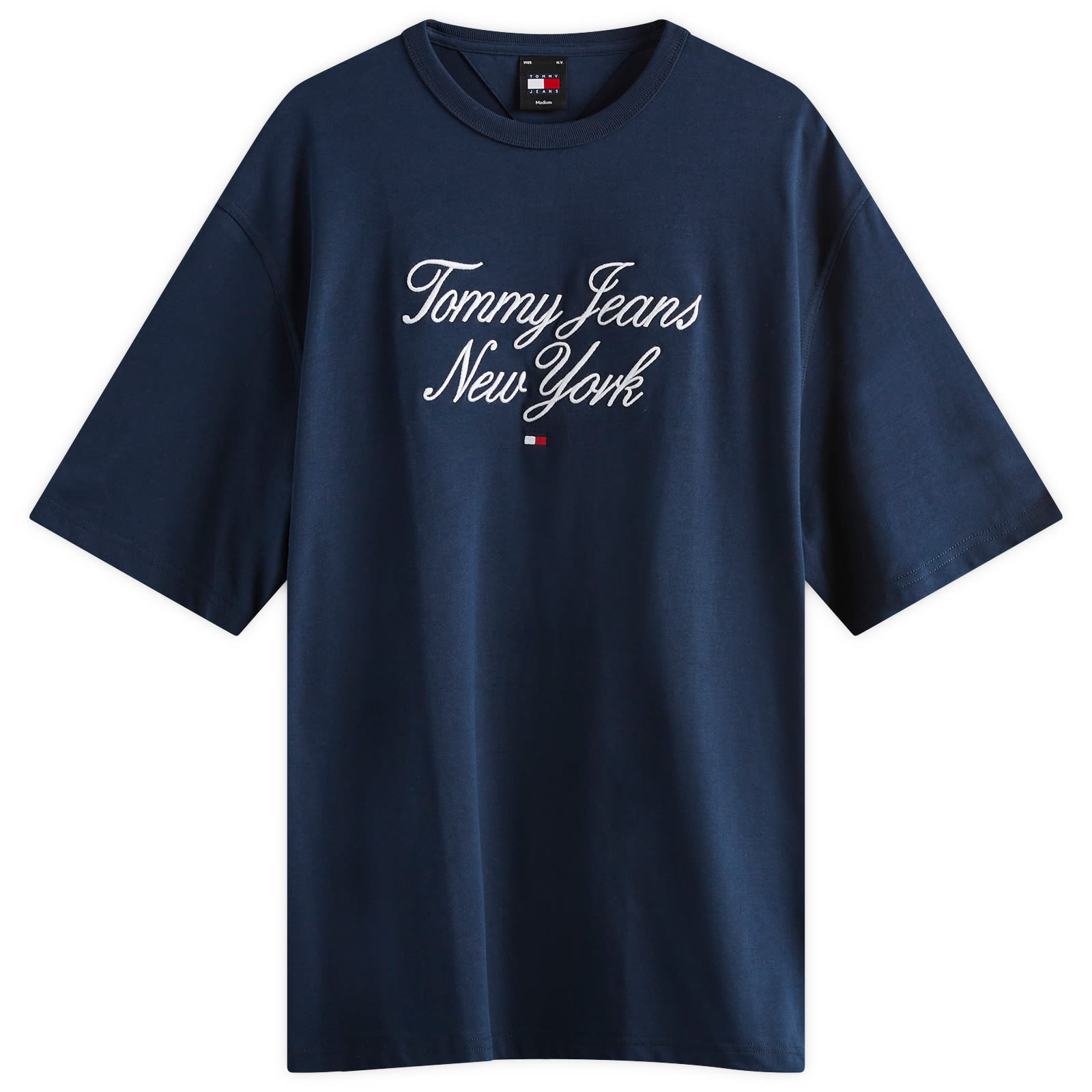 

Футболка Tommy Jeans Luxe Serif Ny, темно-синий