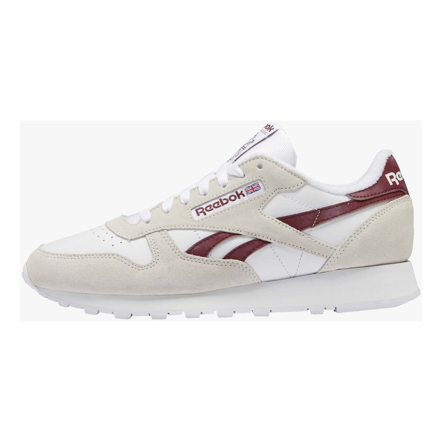 

Кроссовки Reebok Classic Leather, белый/красный