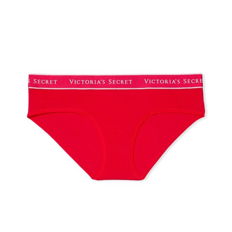 

Трусики-хипхаггеры Victoria's Secret Logo Cotton, красный