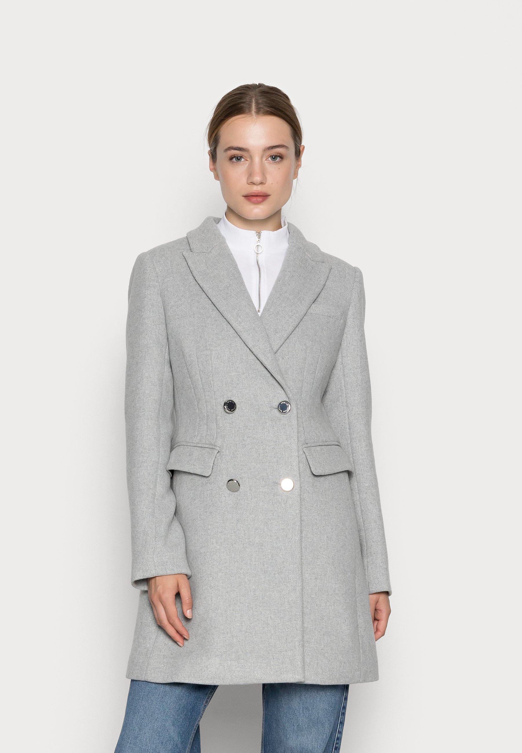 Пальто классическое Morgan, светло-серый
