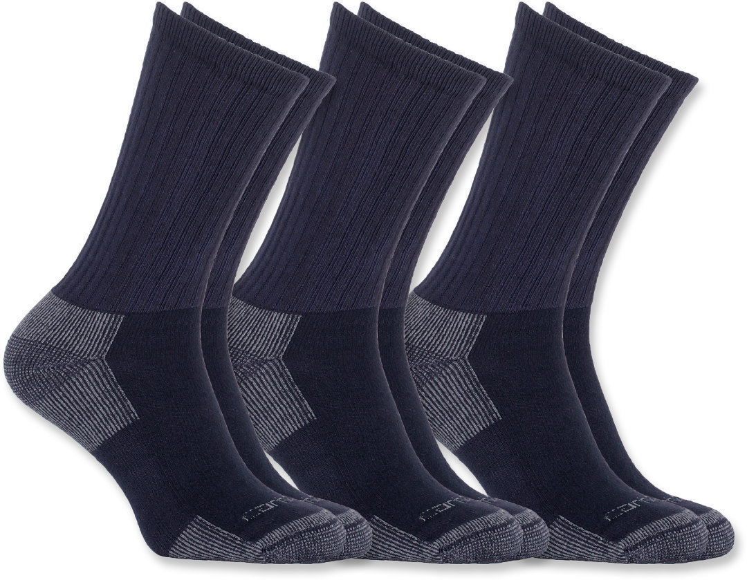 Носки Carhartt All Season Cotton Crew Work 3 шт., темно-синий носки heel tread corsair темно синий