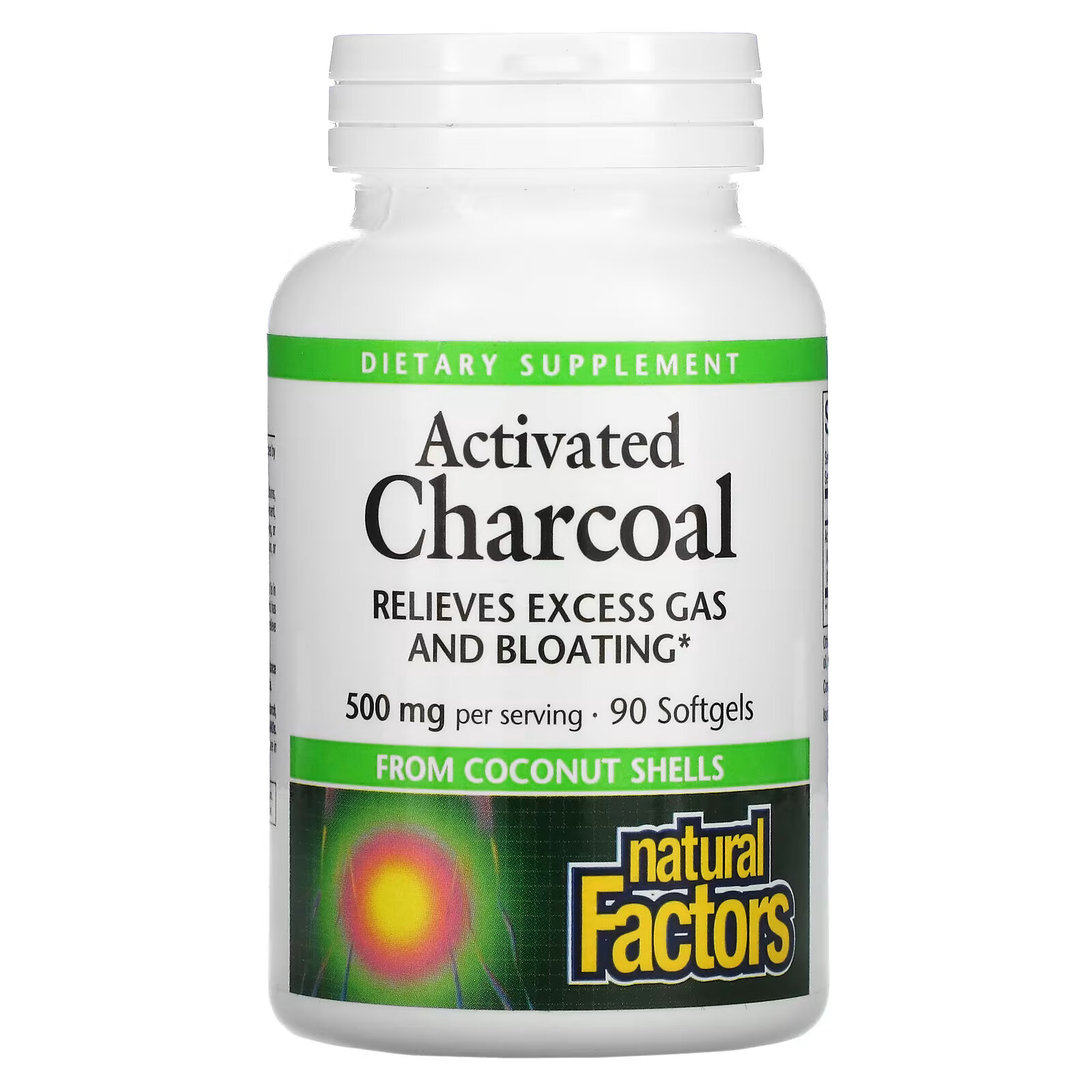 Natural Factors, Активированный уголь, 250 мг, 90 мягких таблеток витамин c natural factors 250 мг 90 таблеток