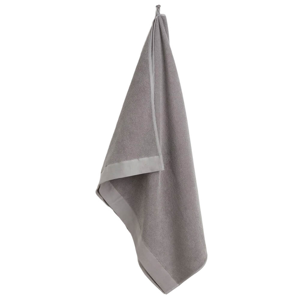 Банное полотенце H&M Home Cotton Terry, серый коралловый бархат сухая шапочка для волос быстросохнущее полотенце полотенце с пуговицами тюрбан сухое банное полотенце двусторонняя