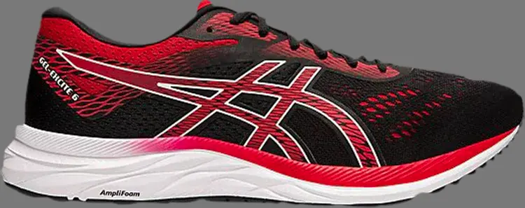 

Кроссовки gel excite 6 'black speed red' Asics, черный