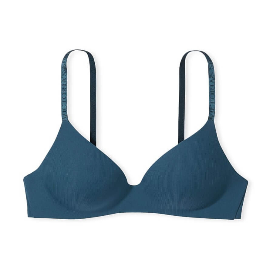 

Бюстгальтер без косточек Victoria's Secret The T-shirt Lightly Lined, синий