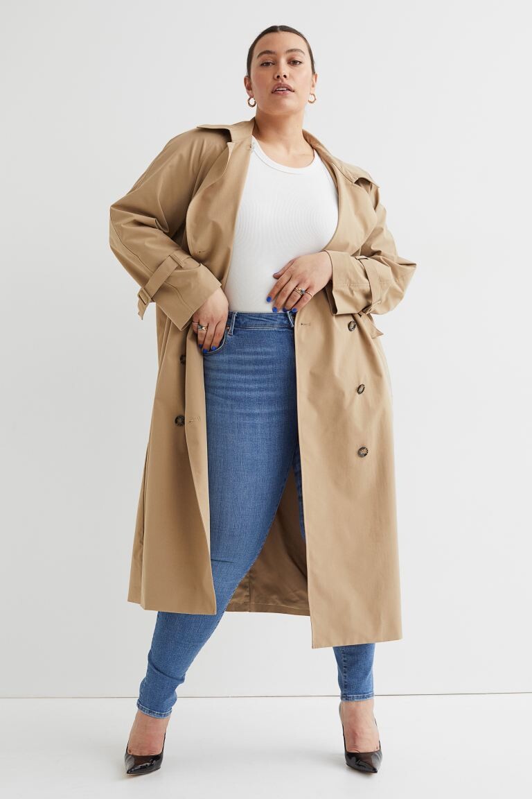 

Джинсы классического кроя H&M+, синий деним