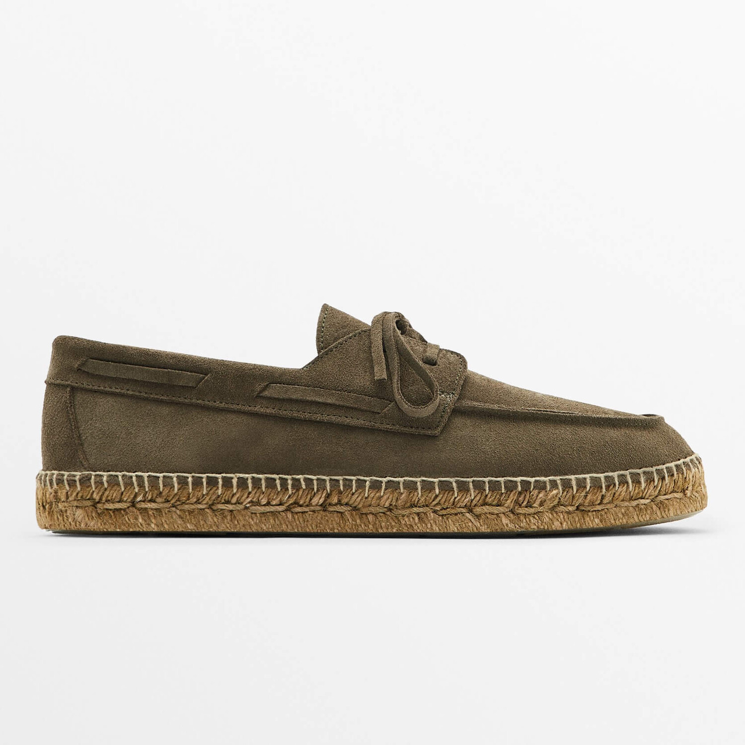 

Туфли Massimo Dutti Split Suede Jute, хаки