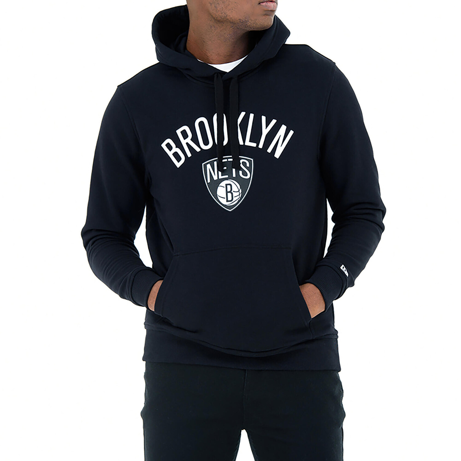 

Толстовка с капюшоном NBA Brooklyn Nets женская/мужская черная NEW ERA