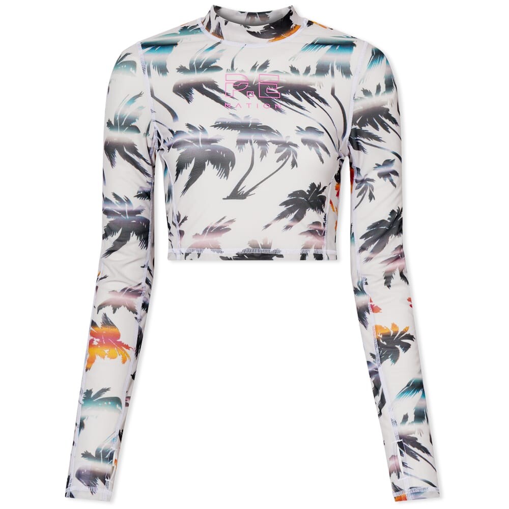 

Футболка P.E Nation Long Sleeve Free Run Palm Print Top, Серый