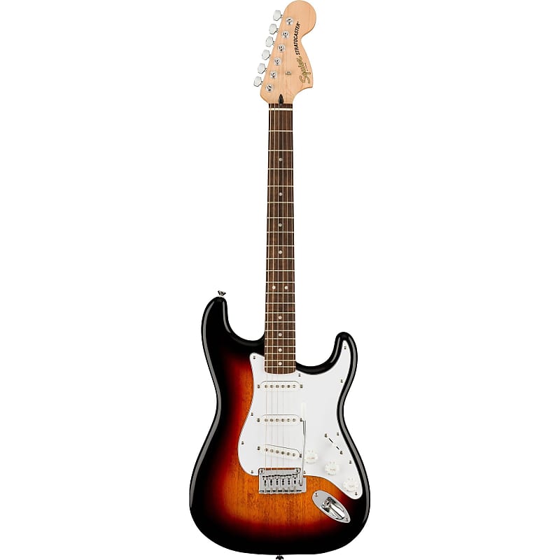 цена Электрогитара Squier Affinity Stratocaster с грифом Laurel, 3-цветный Sunburst
