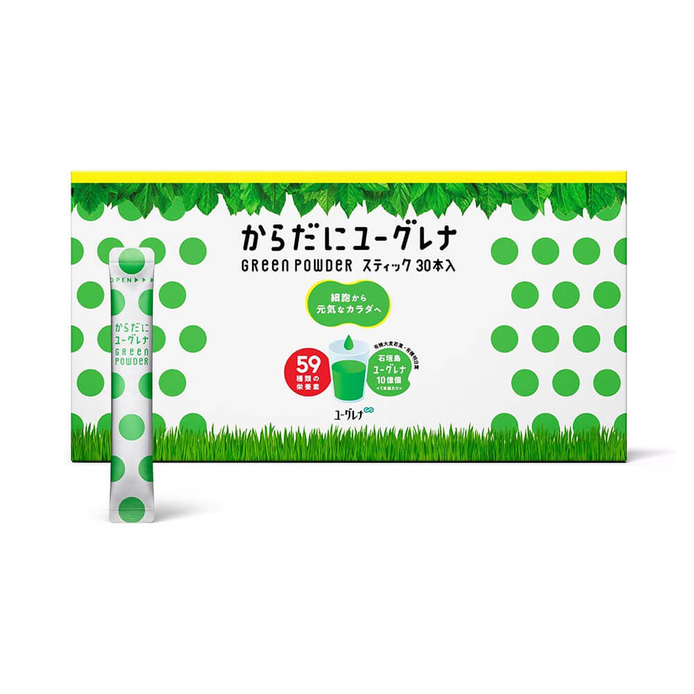 цена Пищевая добавка Body Euglena Green Powder Aojiru Health, 30 стиков