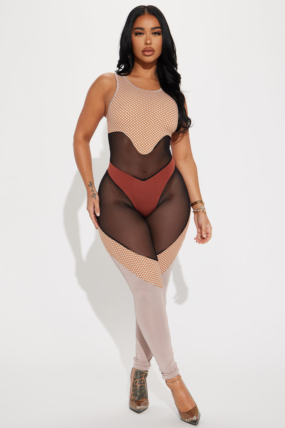 

Комбинезон Fashion Nova EJ1898N, мокко