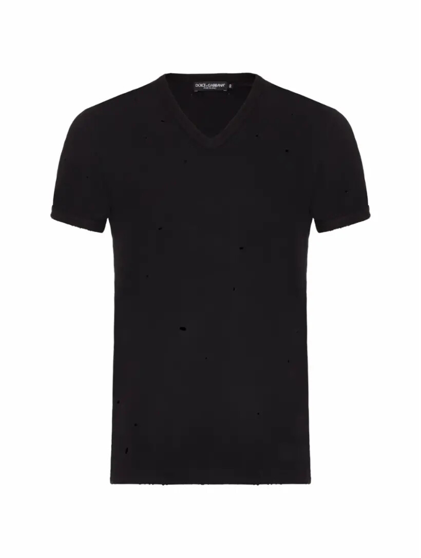 

Футболка с рваным эффектом Dolce&Gabbana