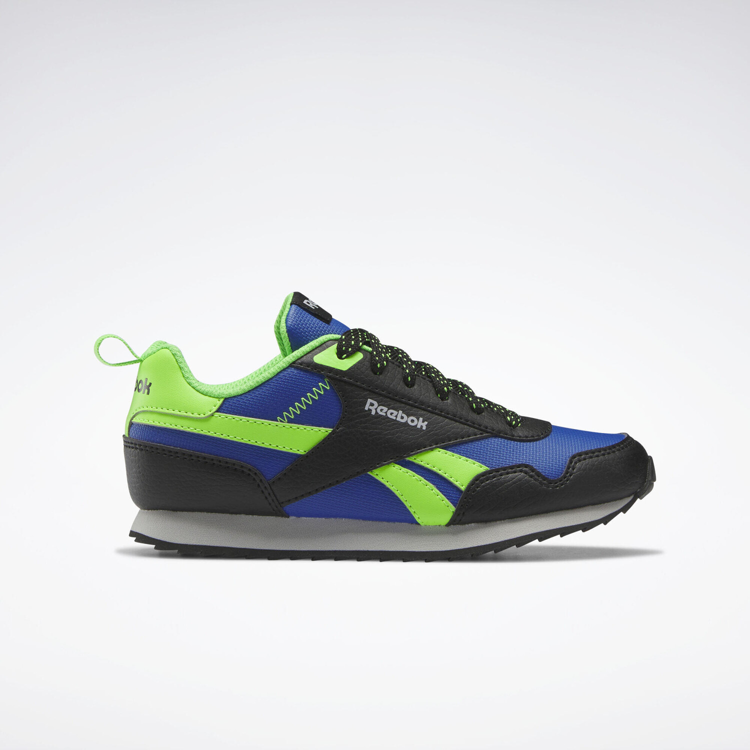

Кроссовки Reebok Royal Classic Jog 3, черный/синий/зеленый лайм