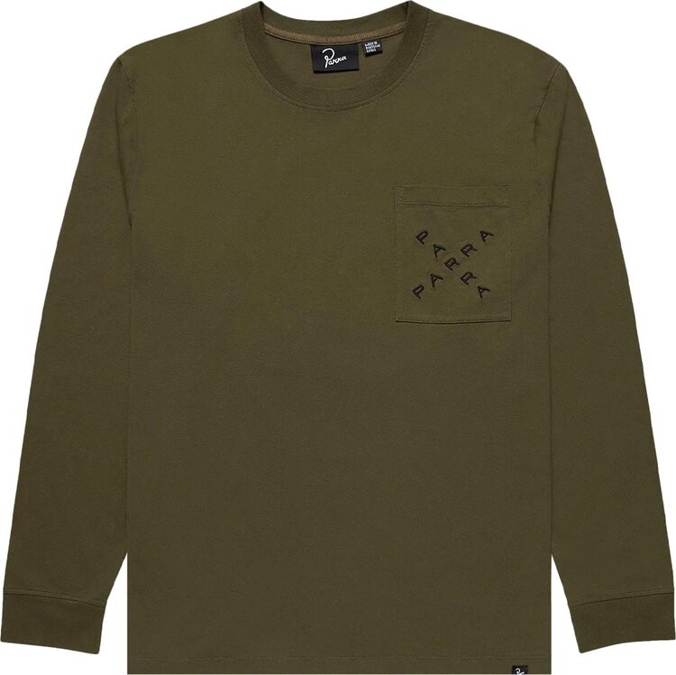 

Футболка Parra Angelica Long-Sleeve T-Shirt 'Leaf', зеленый