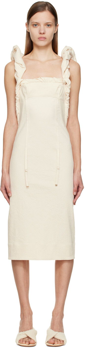 

Платье макси Off-White Le Papier 'La Robe Crema' Jacquemus