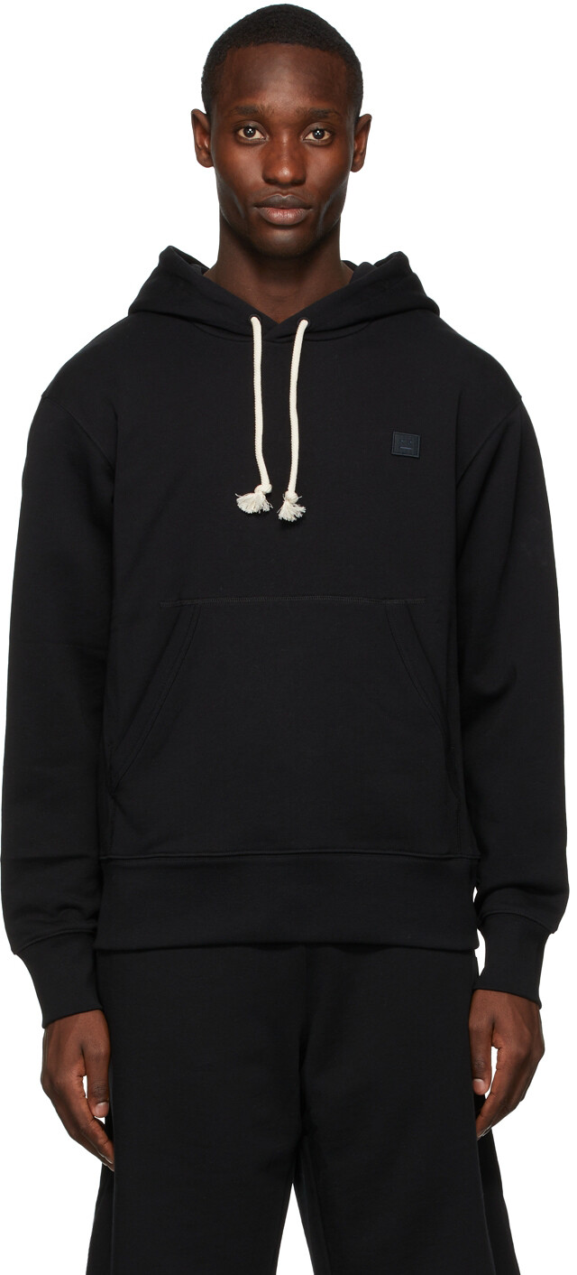 

Худи черного цвета с нашивками Acne Studios