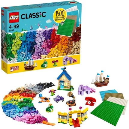 

Конструктор Lego 11717 Classic Extra Large Brick Box со строительными плитами