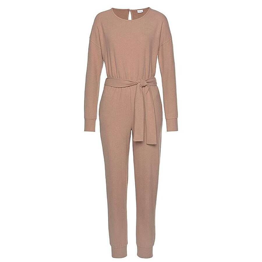 

Комбинезон Lascana Cozy Knit, бежевый