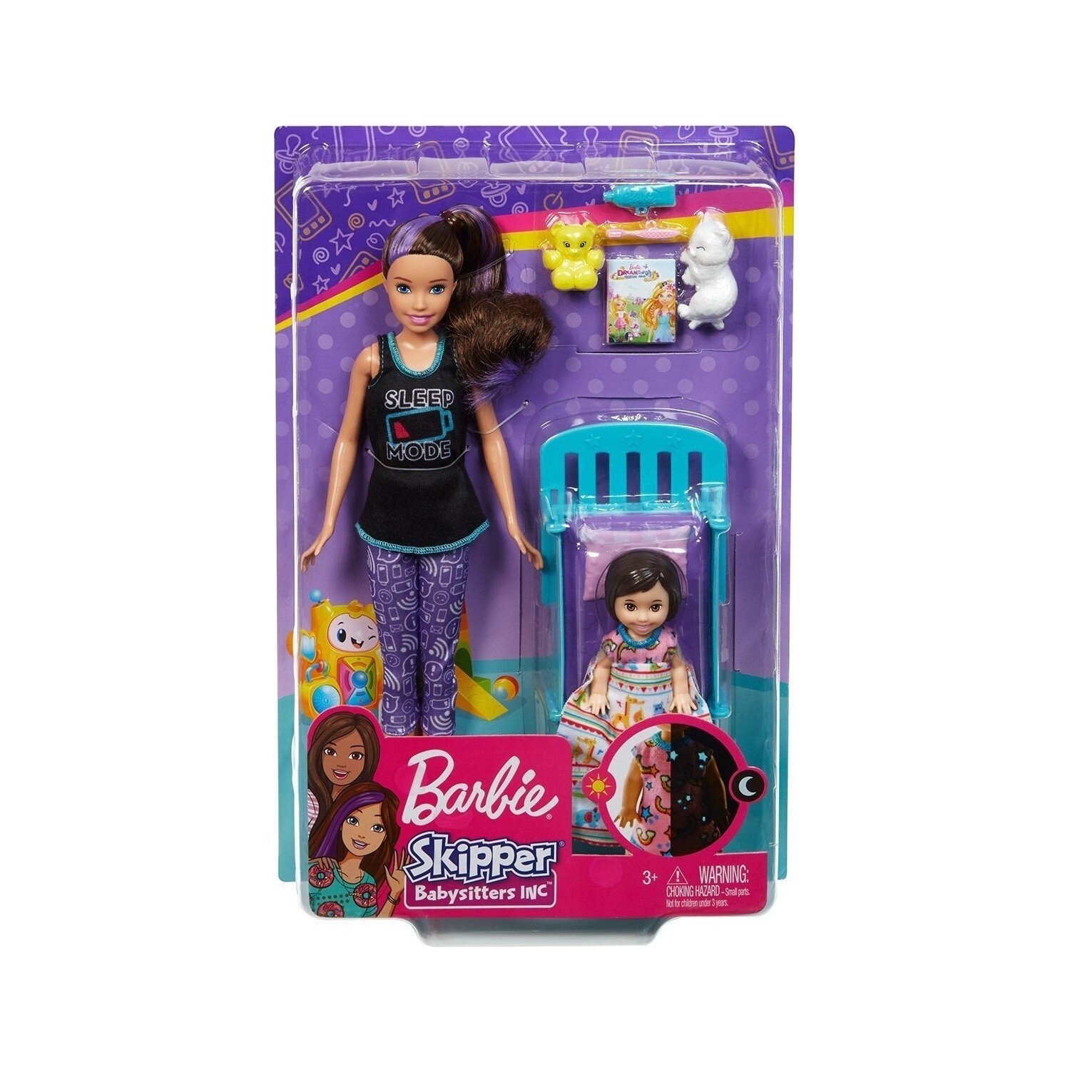 

Кукла Barbie няня и игровой набор с аксессуарами FHY97