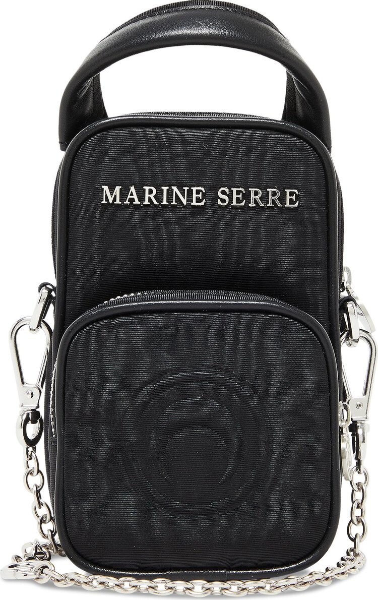 

Сумка Marine Serre Parpaing Moire Bag Black, черный