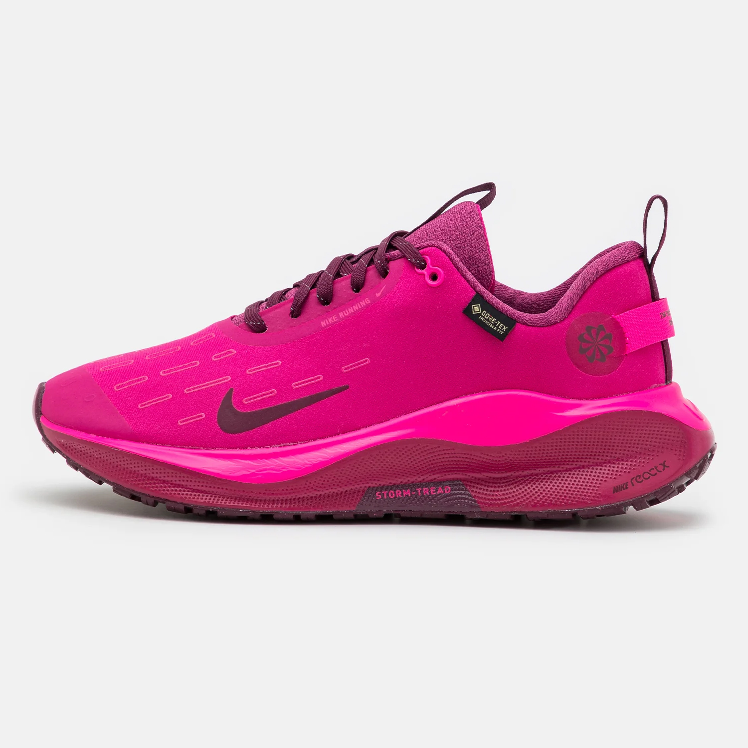 Кроссовки Nike Reactx Infinity 4 GTX, малиновый/бордовый/розовый