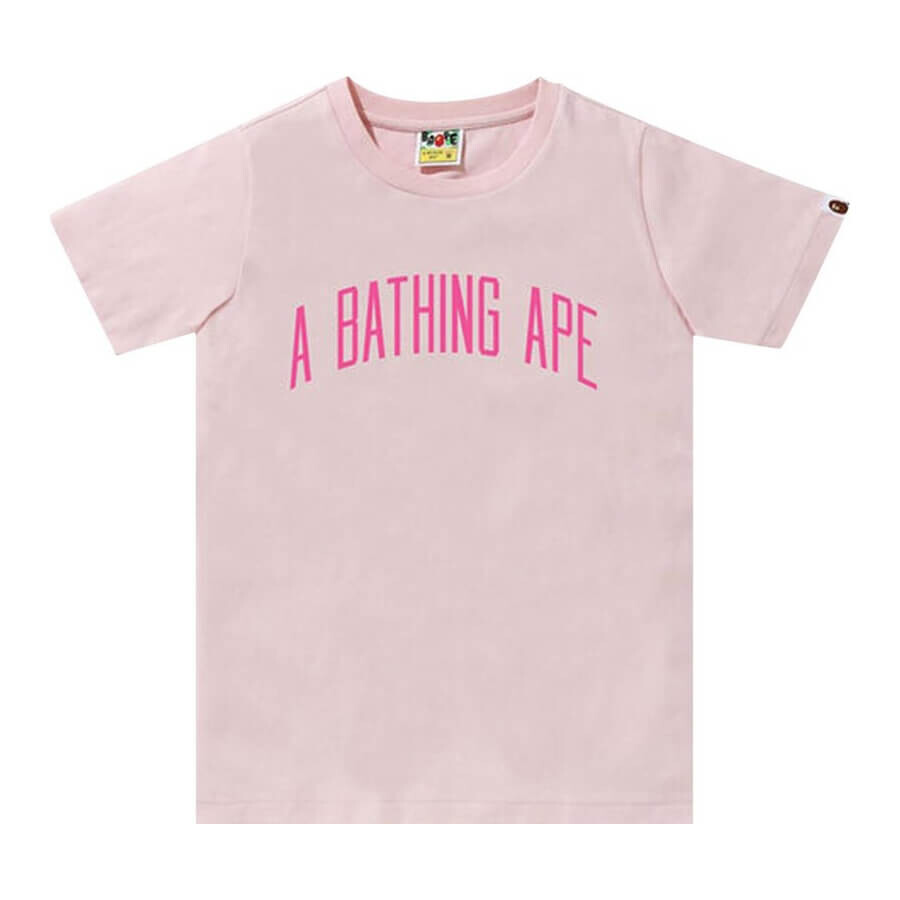 

Футболка BAPE A Bathing Ape Letter, розовый