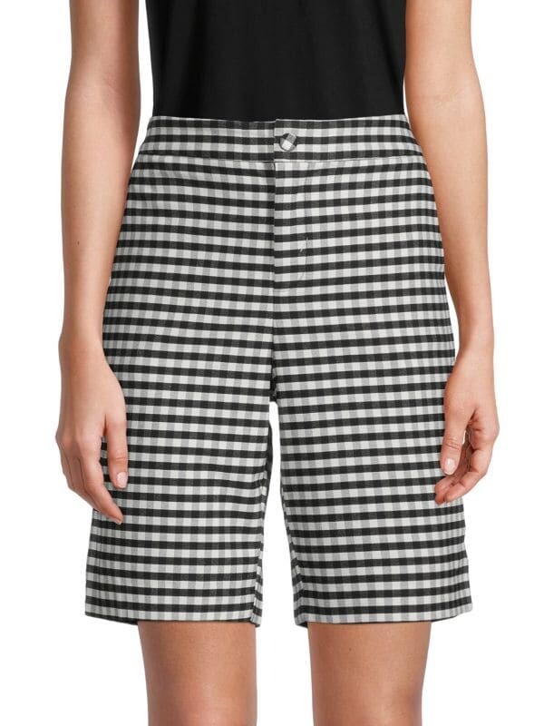 

Однотонные шорты Laundry by Shelli Segal Black white