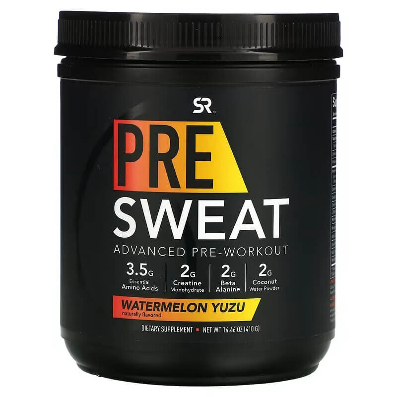 

Предтренировочный комплекс Pre-Sweat Advanced Pre-Workout Sports Research, 410гр