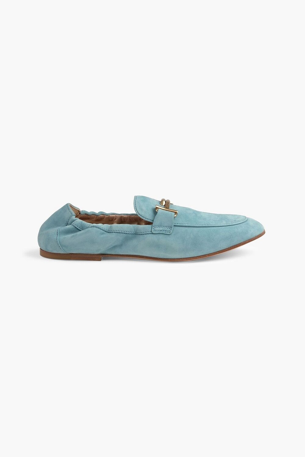 

Замшевые лоферы Double T TOD'S, синий
