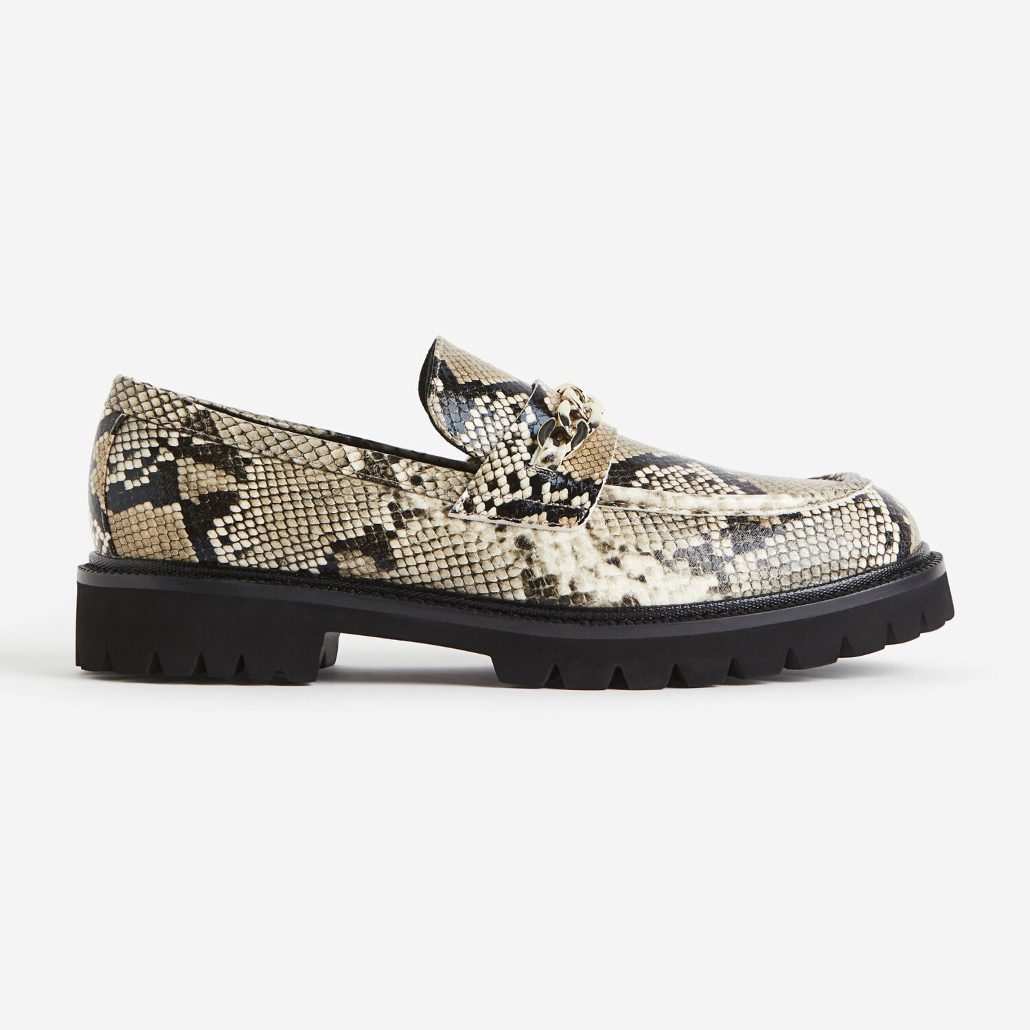 

Мокасины H&M Patterned, бежевый/черный