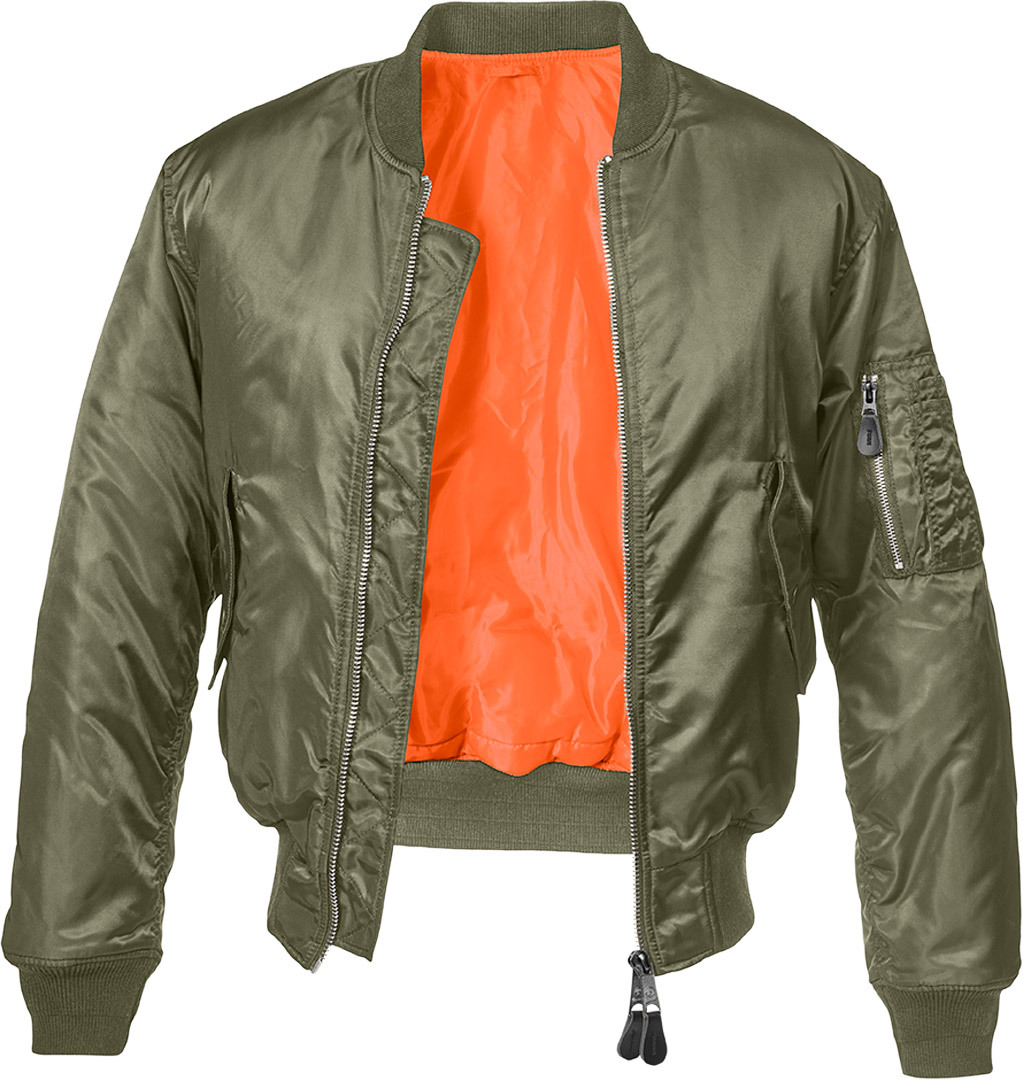 Куртка Brandit MA1 Classic с коротким воротником, оливковый