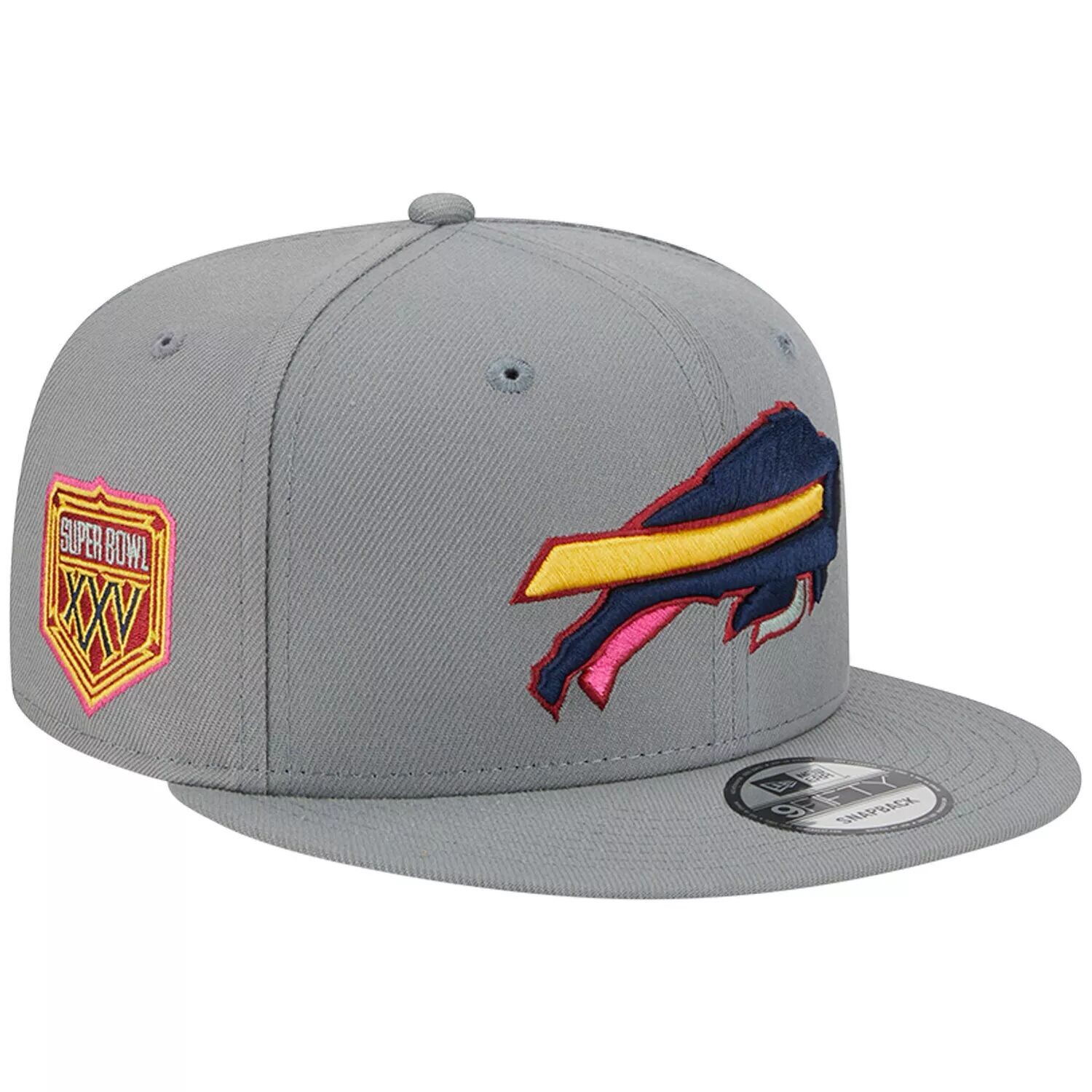 

Мужская серая кепка New Era Buffalo Bills Color Pack 9FIFTY Snapback