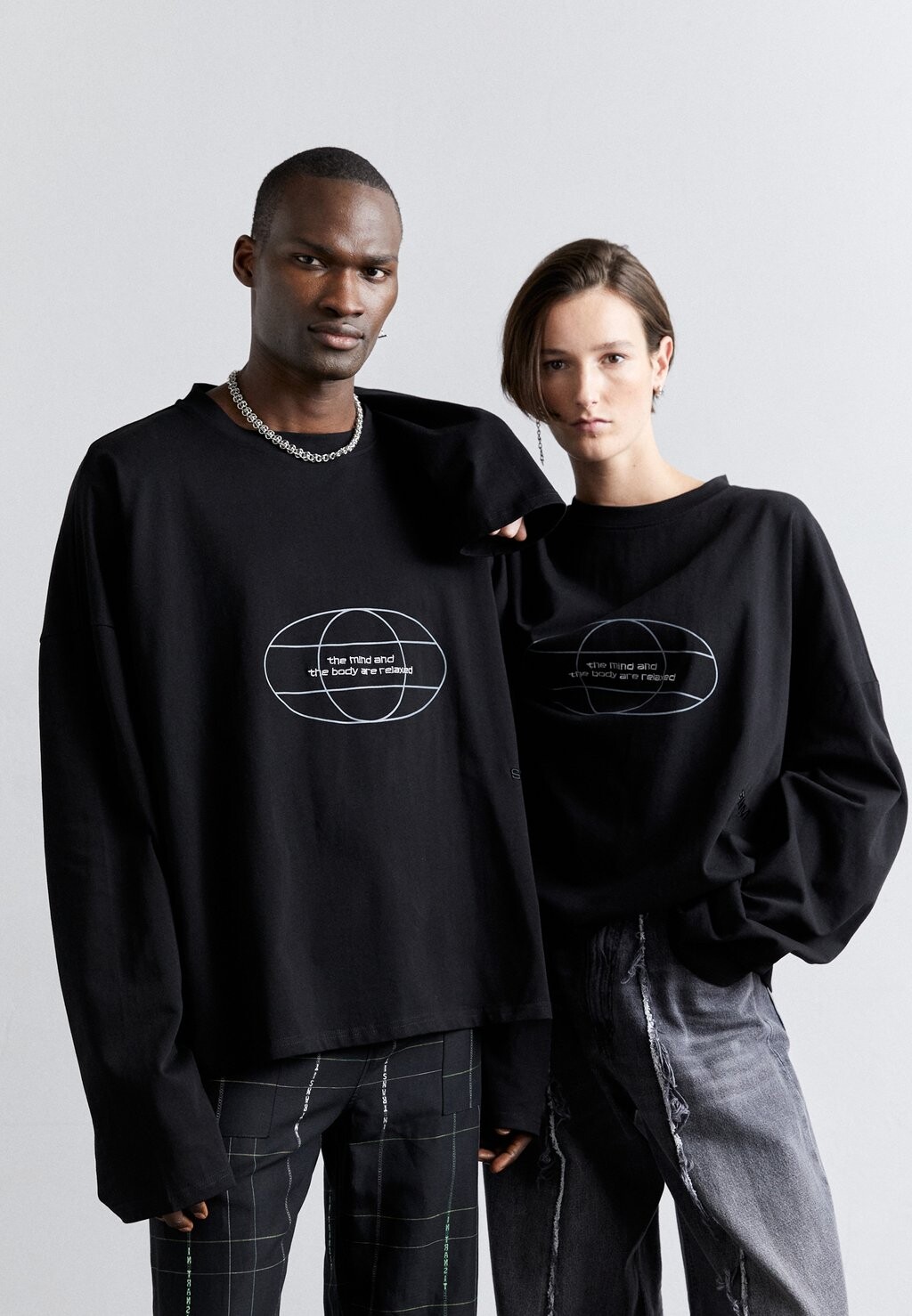 

Футболка с длинным рукавом Mind Body Tee Unisex STAMM, цвет washed black