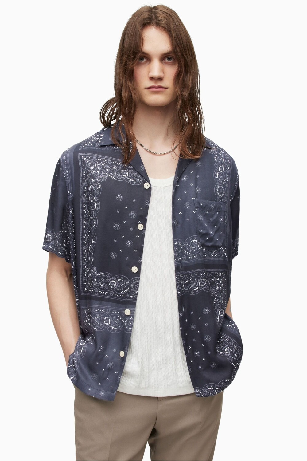 

AllSaints Тикаль черная рубашка All Saints, черный