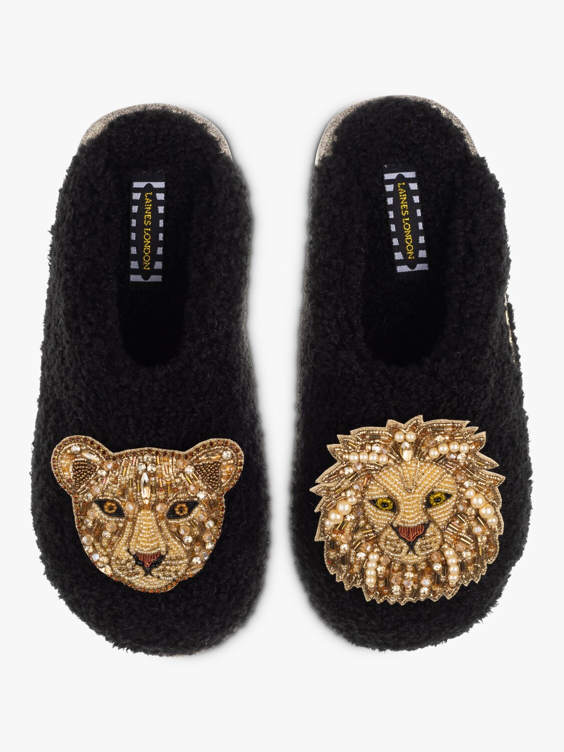 

Тапочки-мулы Lion Lioness Laines London, черный