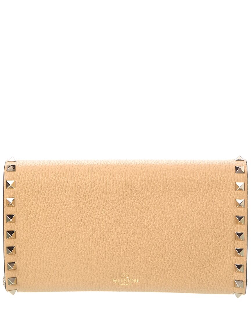 

Кошелек Valentino Rockstuцвет D из зернистой кожи на цепочке